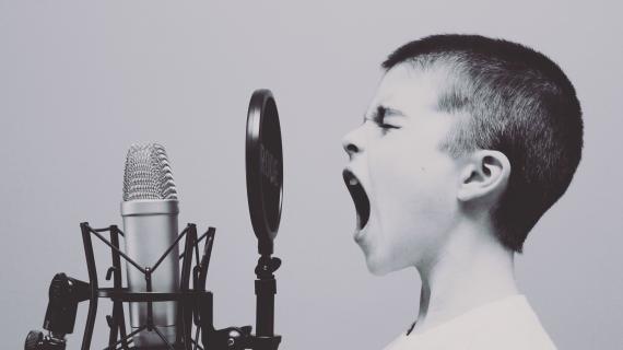 Singing on mike